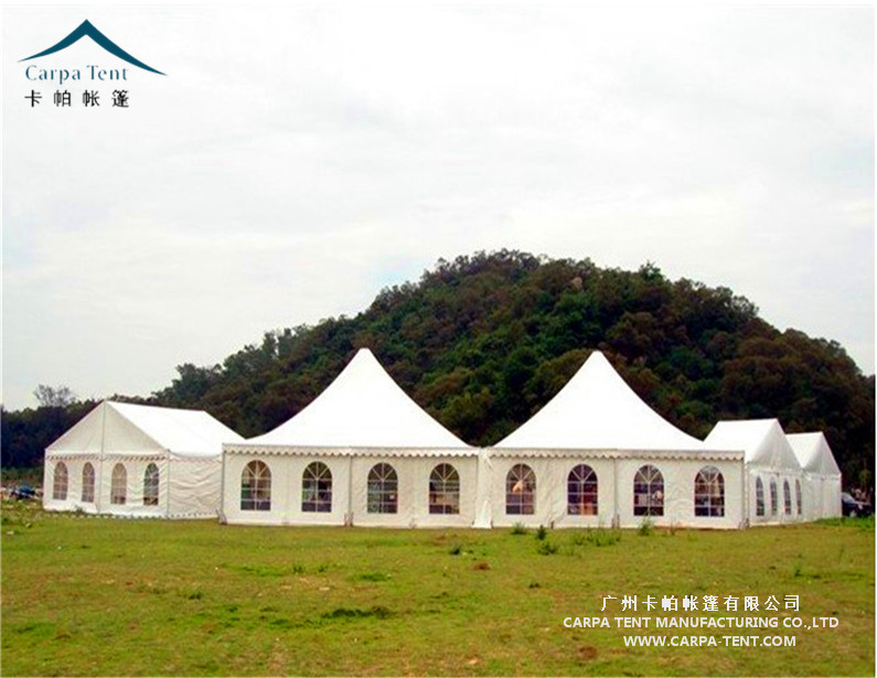 广州番禺农庄10米白色尖顶篷房