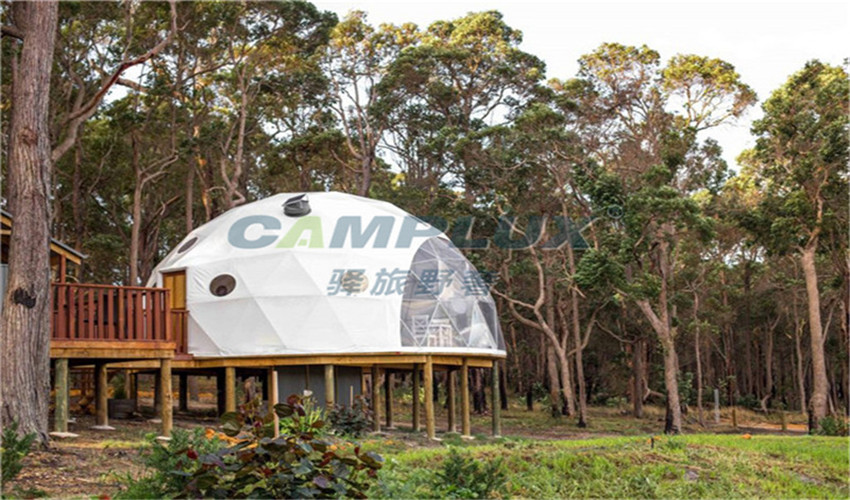 青海原生态风景区星空球形帐篷营地