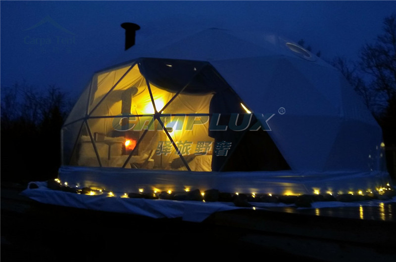 挪威度假景区星空球形帐篷营地