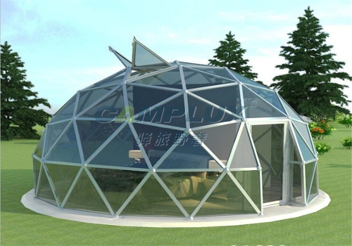 豪华玻璃水晶屋星空球形帐篷酒店